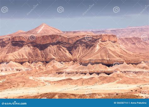 Desert Landscape with Rocky Hills, Israel Stock Photo - Image of israel ...