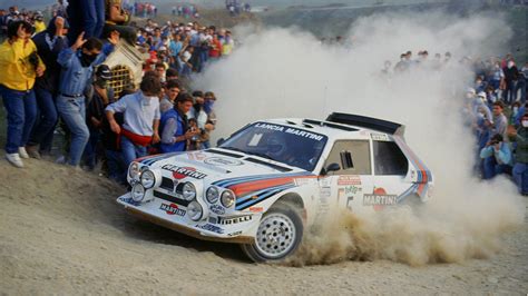 White and blue racing car, wrc, rally cars, 1986 (Year), Lancia Delta HD wallpaper | Wallpaper Flare