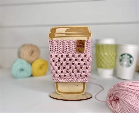 Easy Crochet Cup Cozy - Free Pattern With Video - A Crafty Concept | Crochet cup cozy, Crochet ...