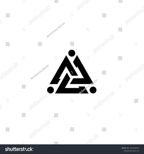 Black White Human Monogrammed Logo Design Stock Vector (Royalty Free) 2043226307 | Shutterstock