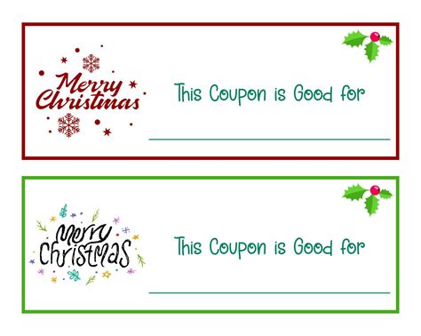 Printable Christmas Voucher Templates - 10+ Free PDF Printables | Printablee | Coupon template ...