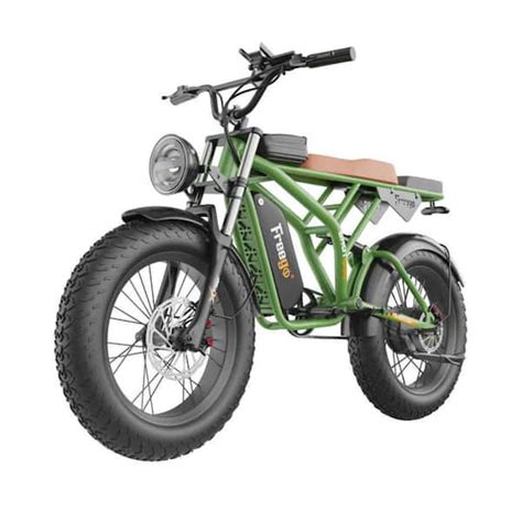 Afoxsos 20 in. Off-Road Electric Bike 1400-Watt Powerful Motor 7 Speed Gears in Camouflage Green ...