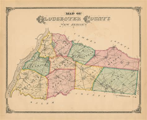 SALEM, New Jersey - 1879 Map