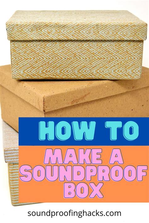 How to make a soundproof box | Soundproof box, Sound proofing, Soundproof room