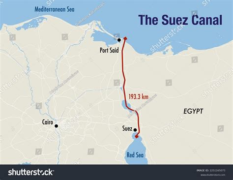 264 Suez Canal Map Images, Stock Photos & Vectors | Shutterstock