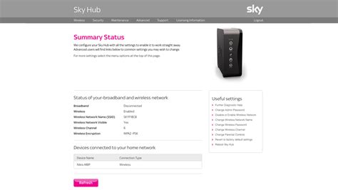 Accessing your Sky router settings page 192.168.0.1