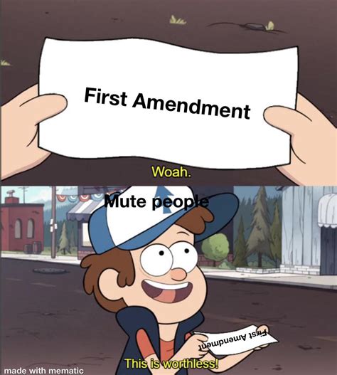 First Amendment : r/HistoryMemes