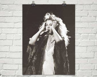 Stevie Nicks Poster - Fleetwood Mac Poster - Music Poster - Black And ...