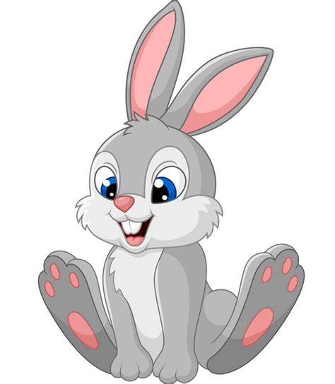 Rabbit Cute Cartoon Vector 01