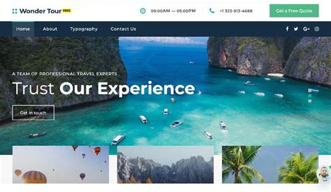 Top 30 Travel Website Templates for Free Download in 2020