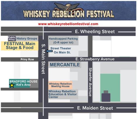 Festival Map | Whiskey Rebellion Festival