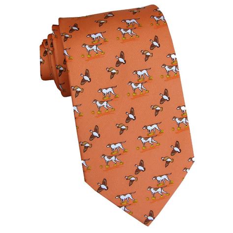 Quail Hunt Necktie - Orange | Quail hunting, Mens outfits, Menswear