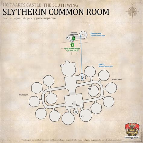 Slytherin Common Room Map Hogwarts Legacy