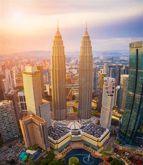 Aerial View of Jabatan Perdana Menteri at Daytime on Blue Sky Background in Putrajaya, Malaysia ...