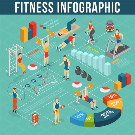 Fitness Infographic Set 477189 Vector Art at Vecteezy