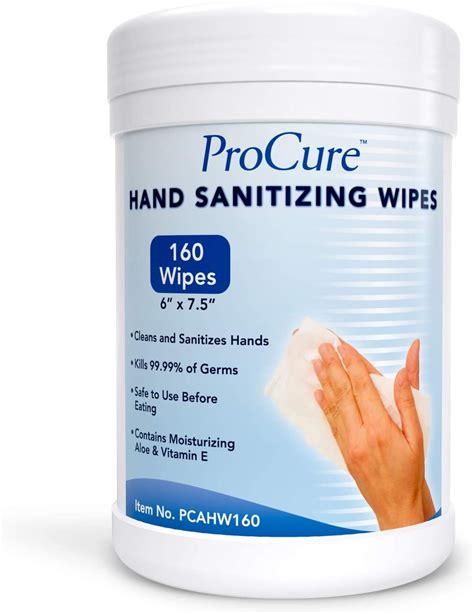 ProCure Hand Sanitizing Wipes Canister,160 Wipes - LionsDeal