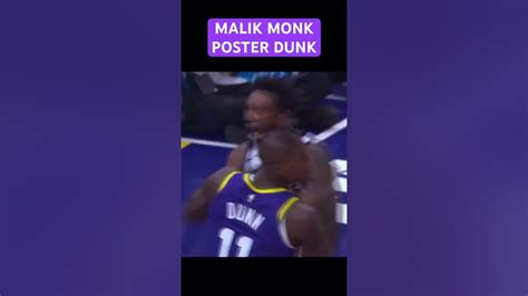 MALIK MONK POSTER DUNK OVER KRIS DUNN #sacramentokings #nba #utahjazz ...