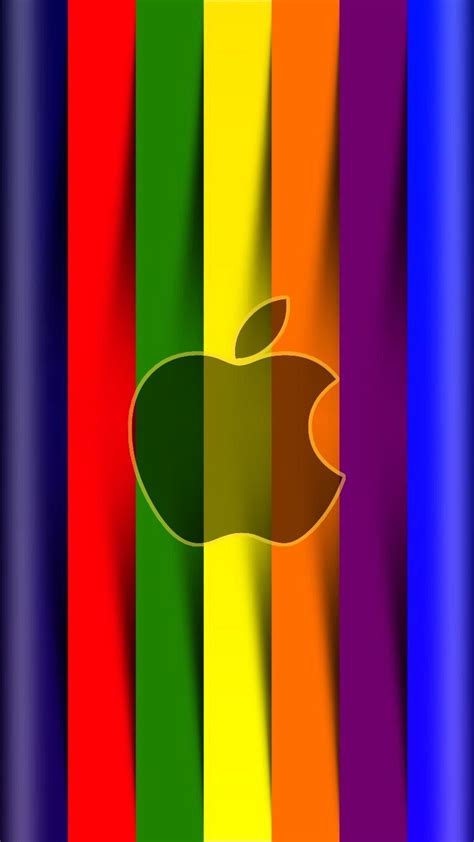 Rainbow Apple Wallpaper