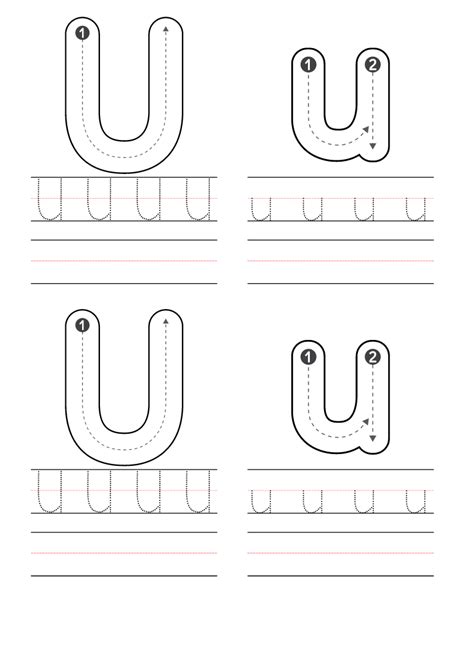 Free Preschool Letter U Worksheets Printable PDF