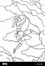 Rock Climbing Coloring Page For Kids Stock Vector Image & Art  Alamy sketch template