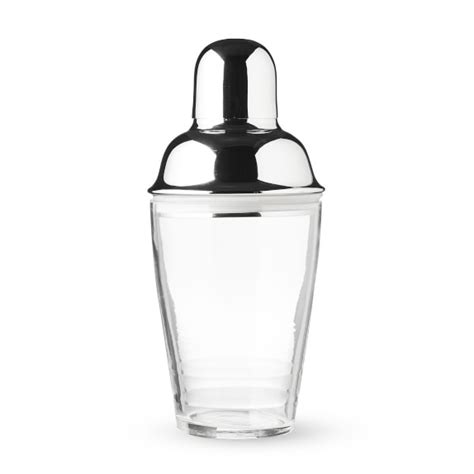 Stainless Steel and Glass Cocktail Shaker | Williams Sonoma