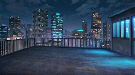 ArtStation - City anime background art, ForD Nguyen | Ilustración de paisaje, Pintura urbana ...