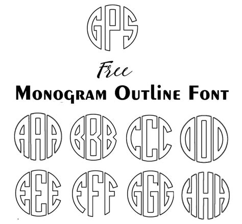 Circle Monogram Font In TTF And OTF Formats Cricut Fonts Cricut Files By KYo Digital Studio ...