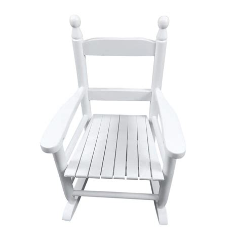 GAWEZA White Wood Outdoor Rocking Chair for Children Kids Ages 3 to 6 JYCRJR0808WT - The Home Depot