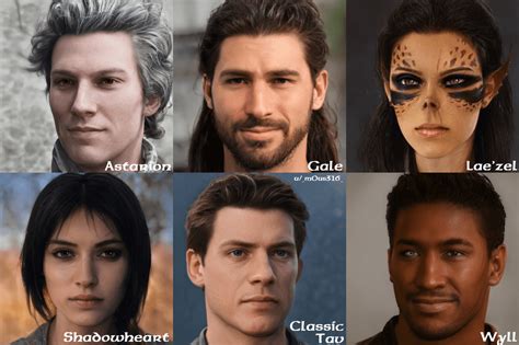 I thought it would be interesting to see the current BG3 companions/Tav as if they were ...