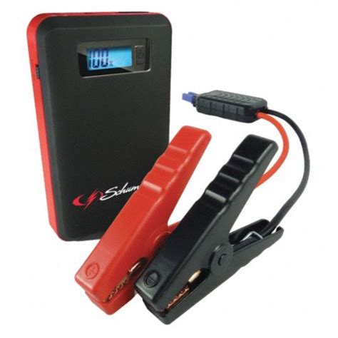 SCHUMACHER ELECTRIC Automatic Battery Jump Starter, For Battery Voltage 12, Handheld Portable ...