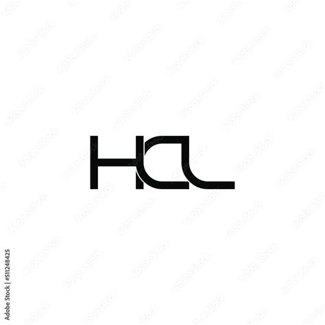 hcl letter original monogram logo design Stock Vector | Adobe Stock