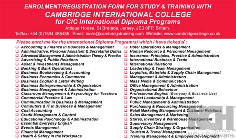 Cambridge International College Online Courses-Diploma