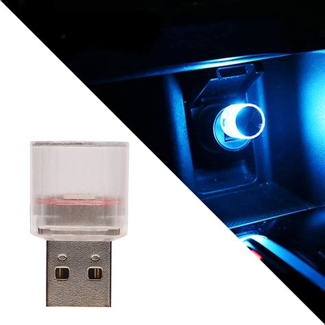 Amazon.com: USB LED Car Interior Atmosphere Lamp, Universal Mini USB ...