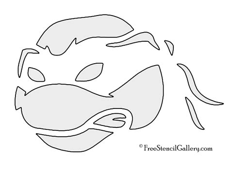 Printable Ninja Turtle Pumpkin Stencil