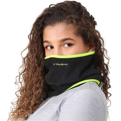 TrailHeads Fleece Neck Warmer/Gaiter - black / hi-vis