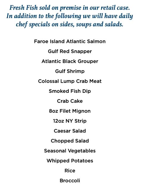 City Fish Market Boca Raton, FL Menu (Updated: April 2023)