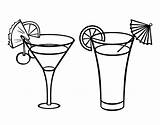 Two cocktails coloring Page в 2022 г  Раскраски Картинки Открытки sketch template