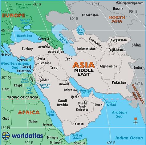 Middle East Map Armenia - Ebonee Magdalene