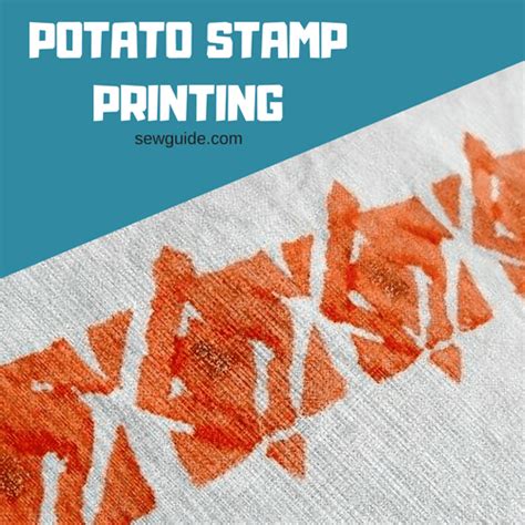 Make Your Own Potato Stamps For Potato Printing On Fabric - & Some Easy ...