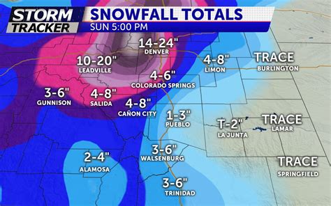 Snow Accumulation Map Colorado - Snow