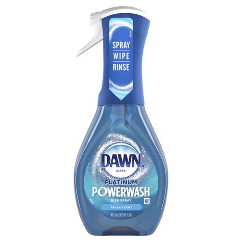 Dawn Platinum Powerwash Dish Spray, Dish Soap, Fresh Scent, 16 Fl Oz - Walmart.com