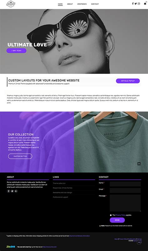 The best Jimdo templates - Official website