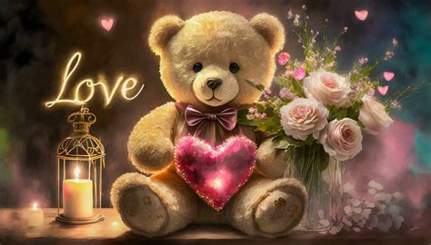 Valentine's Day, Teddy Bear, Heart Free Stock Photo - Public Domain Pictures