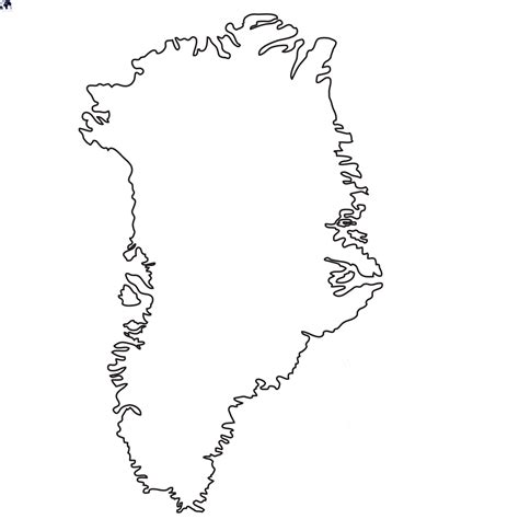 Greenland Blank Map - Blank World Map
