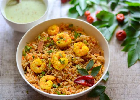 Chettinad Style Prawn Biryani Recipe