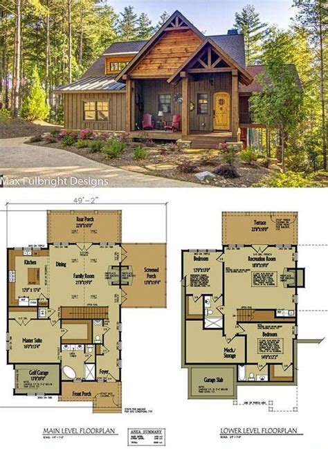 10 Impressively Unique Cabin Floor Plans | Cabin floor plans, Rustic cabin plans, Cottage house ...