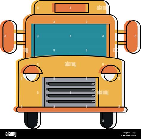 School bus frontview Stock Vector Image & Art - Alamy