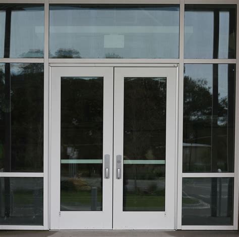 Commercial glass door entrance texture for building and architectural ...