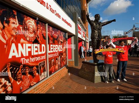 Anfield. Entry to Anfield museum. Liverpool. England. UK Stock Photo - Alamy