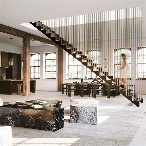 Brooklyn studio DJDS has redesigned the interior a loft apartment in ...